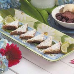 Lime Coconut Triangles