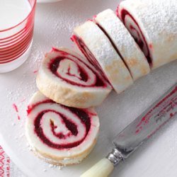Cranberry Cake Roll