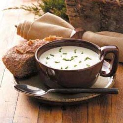 Creamy Leek Soup with Brie
