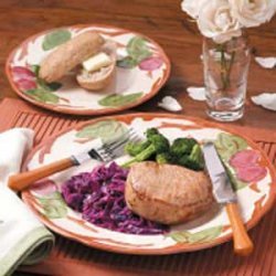 Pork Chops With Red Cabbage