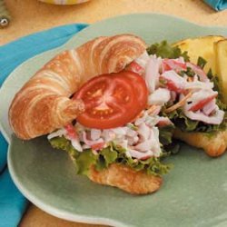 Crab Salad on Croissants