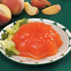 Molded Peach Gelatin