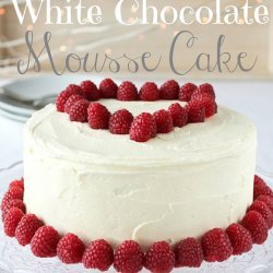 Raspberry White Chocolate Mousse Cake