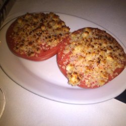 Blue Cheese Crusted Tomatoes