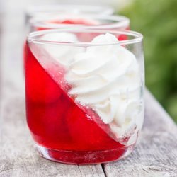 Raspberry Jell-O Parfaits