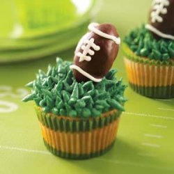 Truffle Football Cupcakes