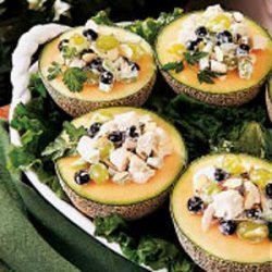 Cantaloupe with Chicken Salad