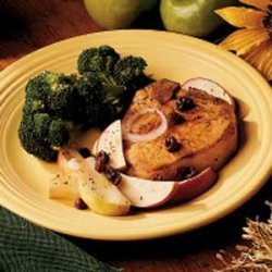 Apple-Topped Chops
