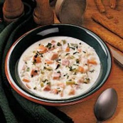 Creamed Cabbage and Ham Soup
