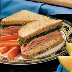 Ham and Double Cheese Sandwiches