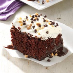 Caramel-Fudge Chocolate Cake