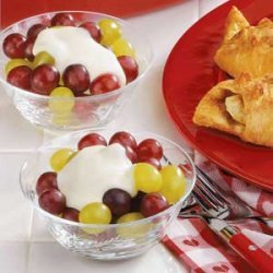 Cream-Topped Grapes