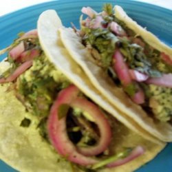 Pickled Red Onions with Cilantro