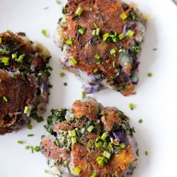 Potato and Kale Cakes with Rouille