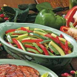 Grilled Peppers and Zucchini