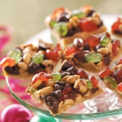 Candied Cherry Nut Bars