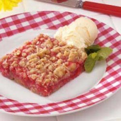 Rhubarb Oat Dessert