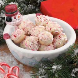Candy Cane Snowballs