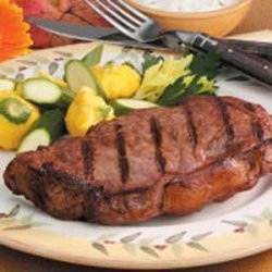 Steaks with Cucumber Sauce