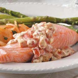 Salmon with Tomato-Dill Sauce