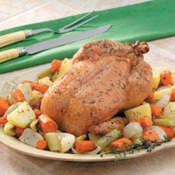 Roasted Chicken with Veggies