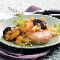 Chops with Mixed Fruit