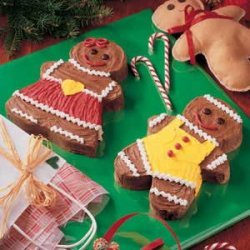 Gingerbread Boy and Girl Cakes