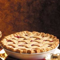 Walnut-Cranberry Lattice Pie
