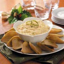Creamy Crab with Artichoke Dippers