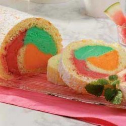 Rainbow Cake Roll