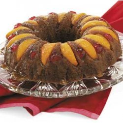 Ginger Peach Upside-Down Cake