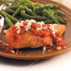 Chicken with Red Pepper Sauce
