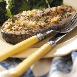 Lemon-Garlic Salmon Steaks