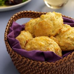 Cornmeal-Chive Drop Biscuits