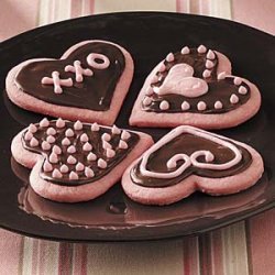 Strawberry Valentine Cookies