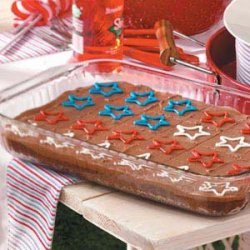 Fudgy Patriotic Brownies