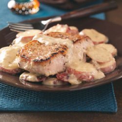 Pork Chops & Potatoes in Mushroom Sauce