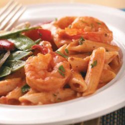 Creamy Tomato Shrimp with Penne