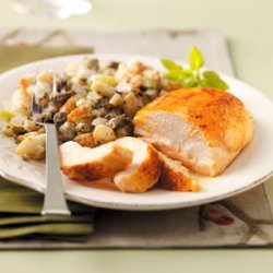 Roast Chicken with Oyster Stuffing