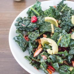 Kale with Garlic and Cranberries