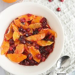 Candied-Orange and Cranberry Compote