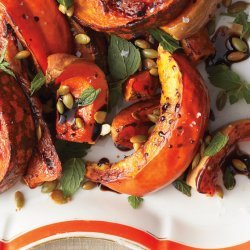 Roasted Squash with Mint and Toasted Pumpkin Seeds