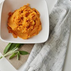 Mashed Sweet Potatoes with Sage Butter
