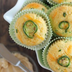 Cheddar Corn Muffins with Jalapeño Butter