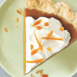 Citrus Pumpkin Pie with Grand Marnier Cream