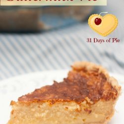 Brown Sugar-Buttermilk Pie