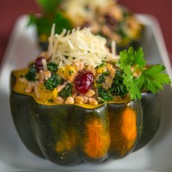 Farro with Acorn Squash and Kale