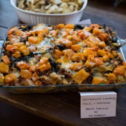 Butternut Squash and Cheddar Bread Pudding