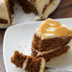 Maple-Gingerbread Layer Cake with Salted Maple-Caramel Sauce
