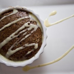 Dark Chocolate Souffles with Cardamom Crème Anglaise